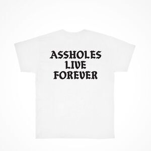 Assholes Live Forever Tee In Blue, Red, Orange Light Pink XL‎ New